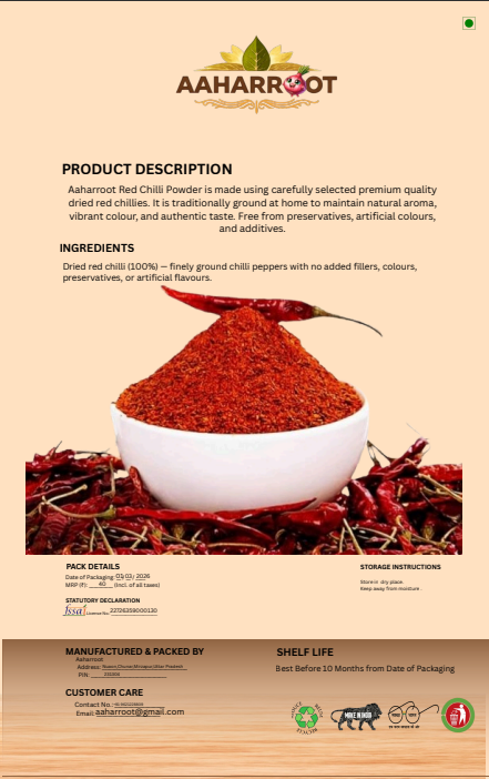 Red Chilli Powder – 100% Pure Homemade Lal Mirch (100g)